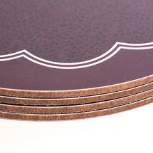 Load image into Gallery viewer, Scallop Placemat Set - Plum
